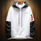 Ribbon Detail Mock Two-piece Hoodie