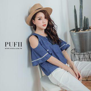 Cut-out Shoulder Top