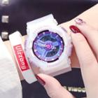 Set: Sport Watch + Lettering Silicone Bangle