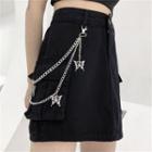 Mini A-line Skirt / Layered Chain