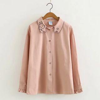 Rabbit Embroidered Blouse