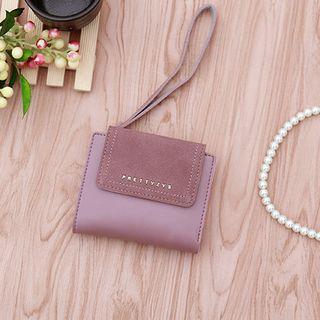 Faux-leather Panel Wallet