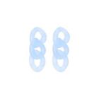 Chunky Chain Acrylic Dangle Earring 01 - Light Blue - One Size