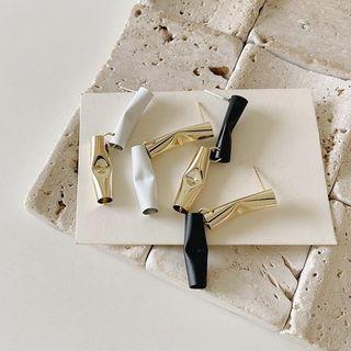 Irregular Tube Drop Earring