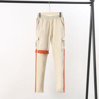 Colour-block Cargo Pants