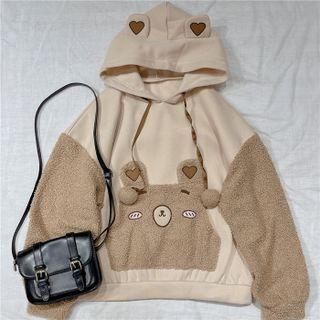 Ear Hoodie Khaki - One Size