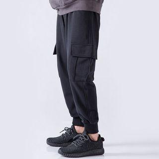 Gathered Cuff Cotton Pants