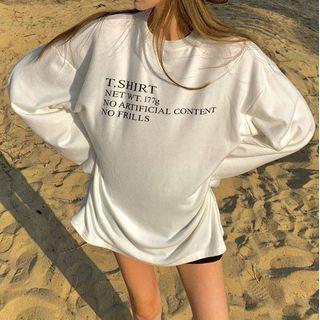 Loose-fit Lettering Sweatshirt White - One Size