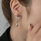 Irregular Alloy Drop Earring 1 Pair - Silver - One Size