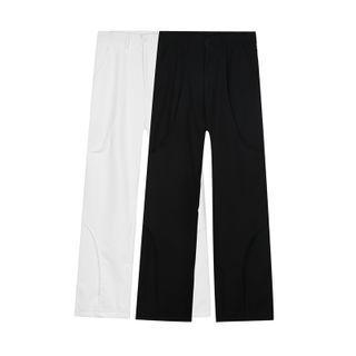 Mid Rise Straight Leg Pants