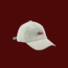 Embroidered Lettering Corduroy Baseball Cap Off-white - One Size
