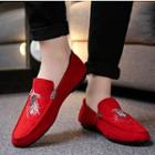 Embroidery Buckle Loafers