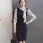 Round-neck Sleeveless Sheath Dress