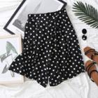 High Waist Wide-leg Shorts Black - 36