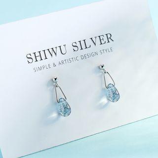 925 Sterling Silver Bead Drop Earring 1 Pair - One Size