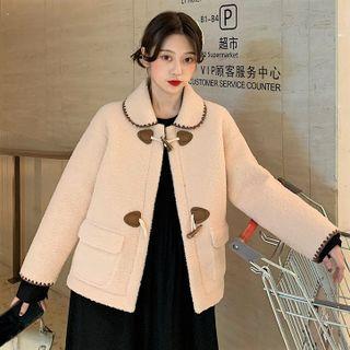 Contrast Trim Duffle Coat