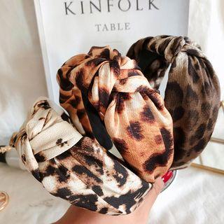 Leopard Print Knot Headband