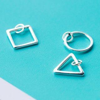 Geometric Sterling Silver Pendant