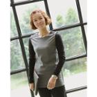 Round-neck Two-tone T-shirt