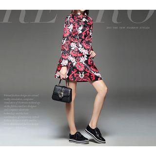 Set: Double-breasted Jacket + A-line Skirt