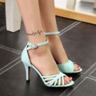 Strappy Accent Ankle Strap High Heel Pumps