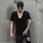 Short-sleeve Draped T-shirt