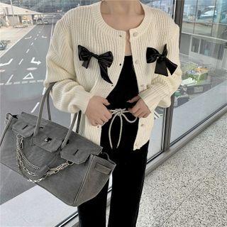 Bow Accent Cardigan / Pants