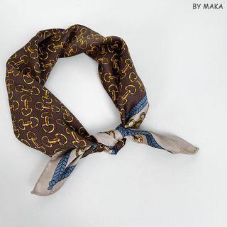 Print Scarf Brown - One Size