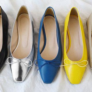 Beribboned Pointy Flats Blue - 240