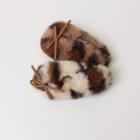 Leopard Print Furry Hair Clip