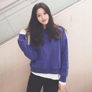Mock-two-piece Sweatshirt
