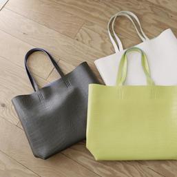 Faux-leather Shopper Bag