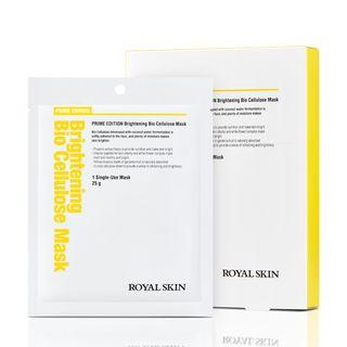 Royal Skin - Prime Edition Brightening Bio Cellulose Mask 5pcs 25g X 5