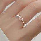 Infinity Sign Ring Silver - One Size
