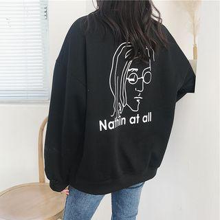 Print Back Pullover