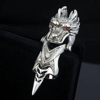 Dragon Ring Silver - One Size