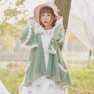 Frill Trim Bell-sleeve Jacket