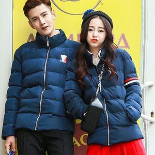 Matching Couple Stand Collar Padded Jacket