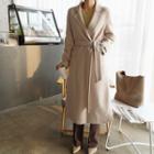 Handmade Wool Maxi Wrap Coat & Vest Liner