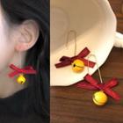 Bell Earring 1 Pair - 1227a# - Yellow & Red - One Size