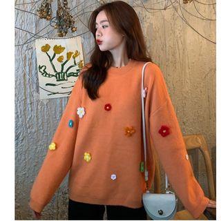 Flower Detail Sweater