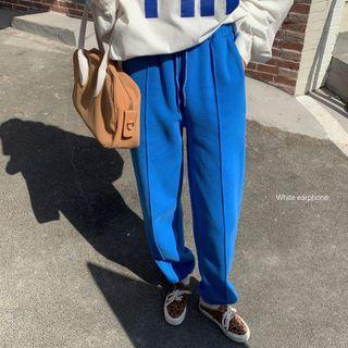 Drawstring Sweatpants Blue - One Size