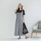 Patterned Wide-leg Jumper Pants