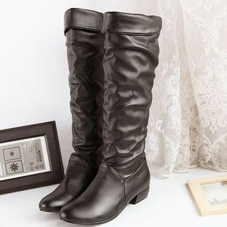 Shirred Tall Boots