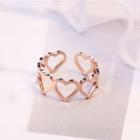 Heart Open Ring Rose Gold - One Size