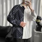 Long Sleeve Paisley Panel Shirt