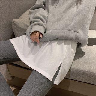 Side-slit Mini Skirt / Leggings