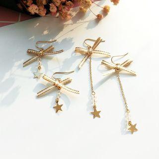 Star Bow Drop Earring