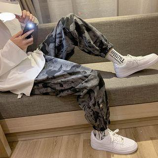 Print Loose Fit Jogger Pants