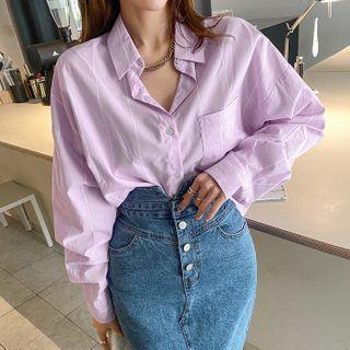 Pocket Pinstripe Cotton Shirt